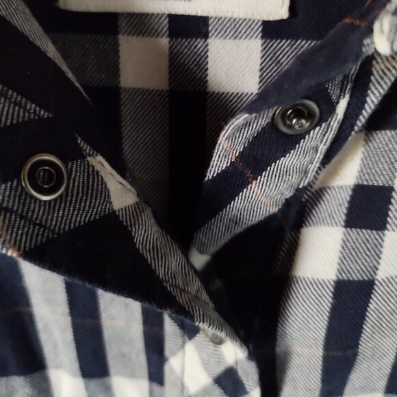 Zara Premium Denim Plaid Flannel Button Down Shirt - Picture 11 of 12